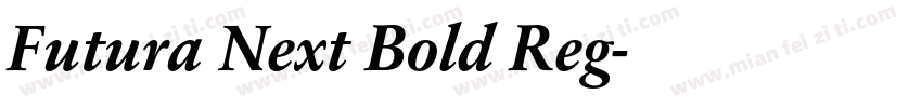 Futura Next Bold Reg字体转换